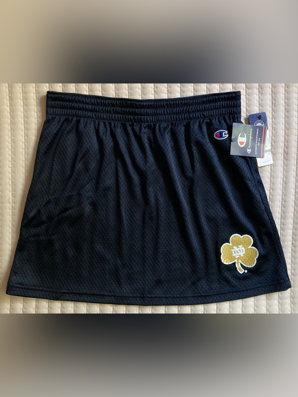 Notre Dame Fighting Irish Champion Mesh Skirt Women’s Medium Blue Pockets NWT